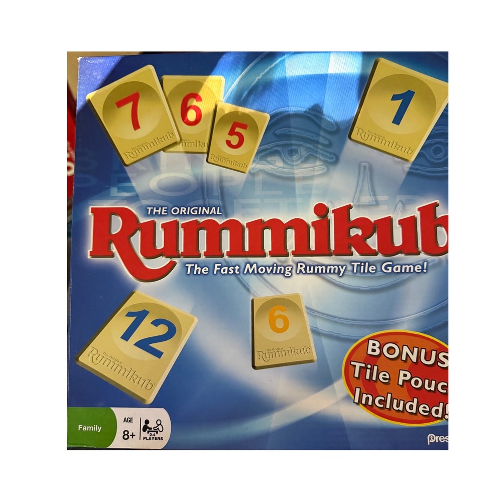 Pressman Rummikub The Original Rummy Tile Game 0400G Bonus Pouch 1997 Vintage